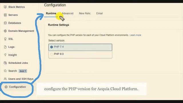 How to Configure the PHP version for Acquia Cloud Platform. | Acquia Cloud Flatform | Drupal & PHP смотреть онлайн