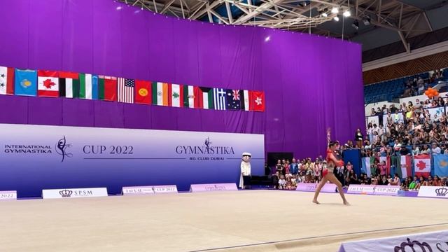 Alina Harnasko (BLR) ball // 1st UAE INTERNATIONAL GYMNASTIKA CUP 2022 // Алина Горносько мяч смотреть онлайн