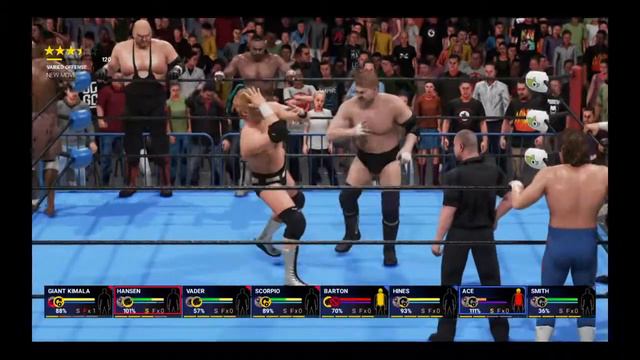 WWE 2K19: Giant Kimala/Scorpio/Stan Hansen/Vader vs George Hines/Johnny Ace/Johnny Smith/Mike Barto смотреть онлайн