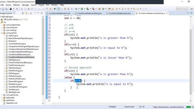 10.3 Conditional Statements if else if | Learn java programming from beginning. смотреть онлайн