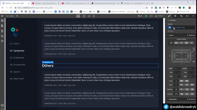 Webflow with Waldo - Episode 1: Building a Style Guide смотреть онлайн
