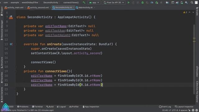 كوتلين - الأسبوع الرابع - اليوم الثاني - Fragments & Tablayout смотреть онлайн