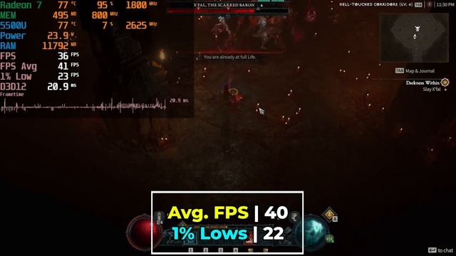 Diablo 4 Beta | Ryzen 5 5500U Radeon 7 Graphics 8GB/16GB DUAL CHANNEL RAM Performance AMD смотреть онлайн