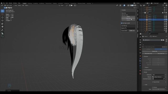 Hair addon blender (HairNet) Part 3 смотреть онлайн
