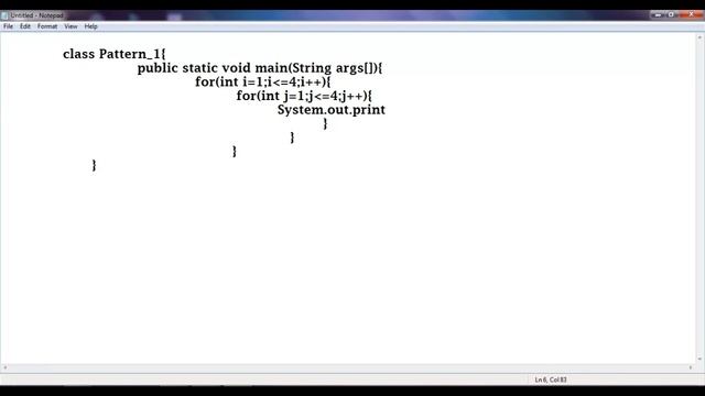 java tutorial for beginners//How to print Java Pattern 1 смотреть онлайн