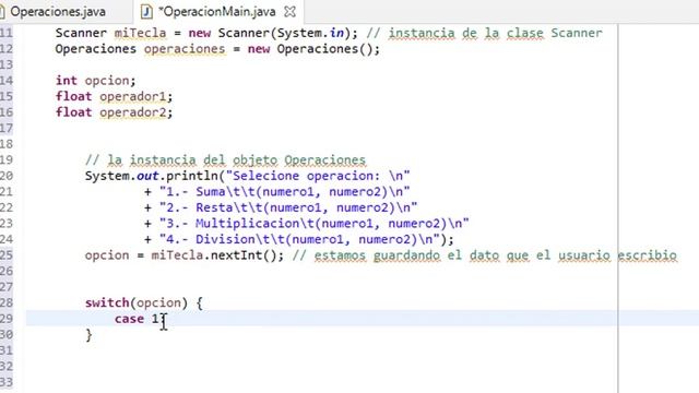 Pedir Datos Al Usuario Desde Teclado y ejemplo de Switch en JAVA смотреть онлайн