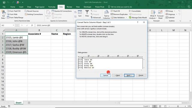 How to Split Cells in Excel with Text to Columns - Excel Tutorial смотреть онлайн