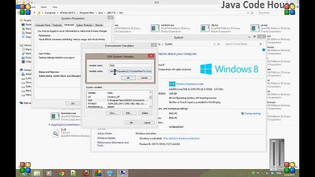 Set Java Compiler Path in Windows смотреть онлайн