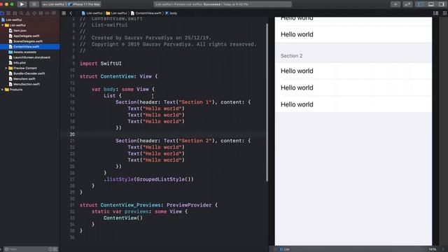List and JSON decoding in SwiftUI смотреть онлайн