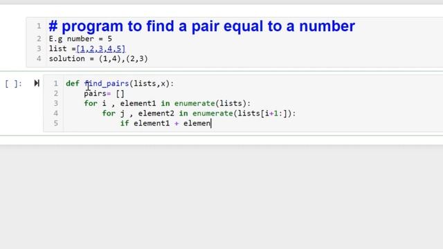 Python prgram to find a pair equal to number смотреть онлайн