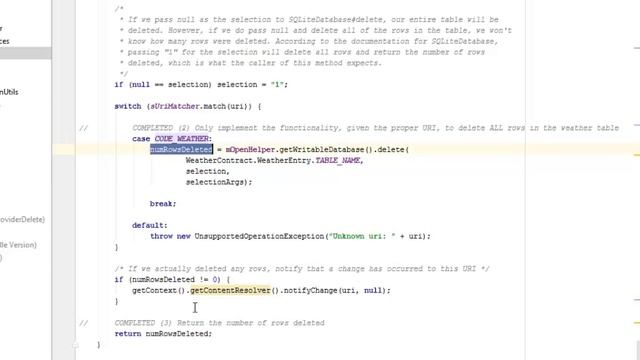 ANDROID CONTENT PROVIDER DELETE смотреть онлайн