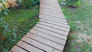 Дорожки из дерева своими руками.