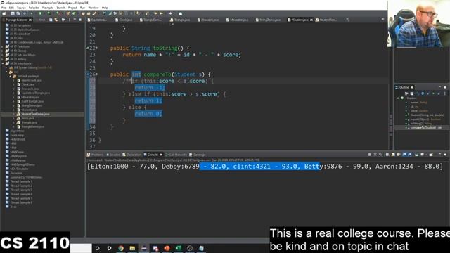 06 25 Interfaces, Comparator, Comparable смотреть онлайн