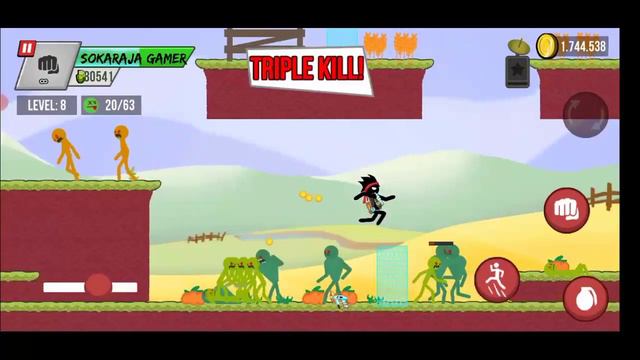 Stickman vs Zombies New Mode Chapter 3 Level 1 15 смотреть онлайн
