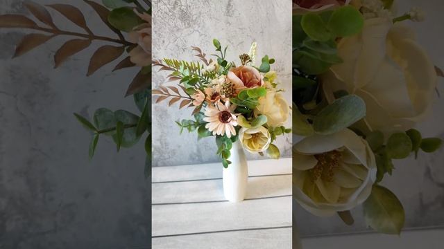 композиция из искусственных цветов смотреть онлайн