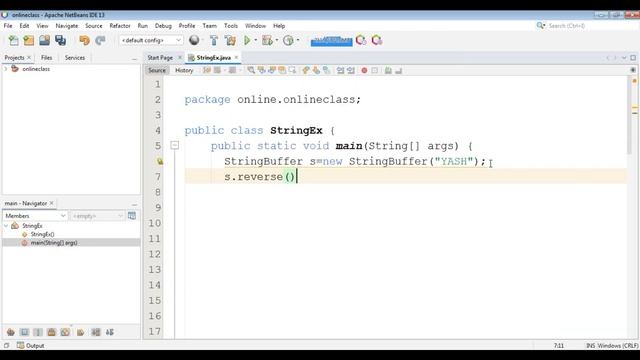 StringBuffer reverse() Method in Java | How to reverse a sentence using StringBuffer in Java? смотреть онлайн