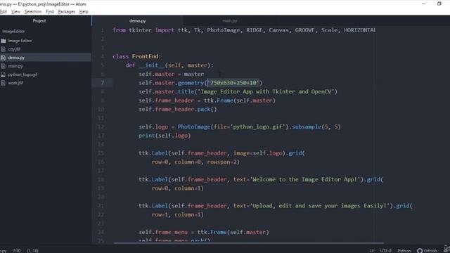 93 Project 91 Image Editor Application With OpenCV And Tkinter смотреть онлайн