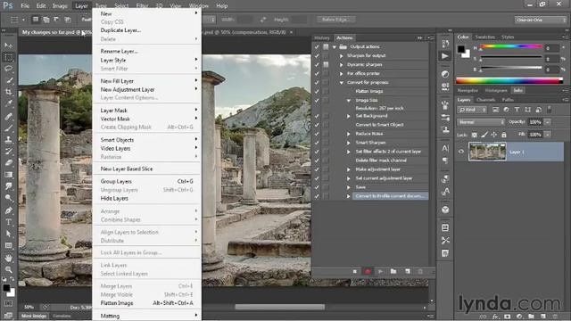 Auctioning the creation of a flat CMYK image in Photoshop Cs 6 смотреть онлайн