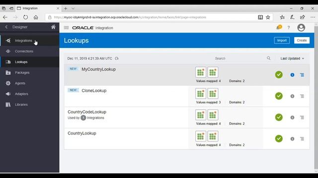 Creating and managing lookup in Oracle Integration Cloud смотреть онлайн