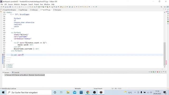 Java EE JSTL Grundlagen | Java EE Tutorial deutsch смотреть онлайн