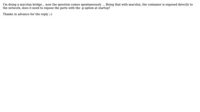 DevOps & SysAdmins: Docker macvlan need to publish ports? смотреть онлайн