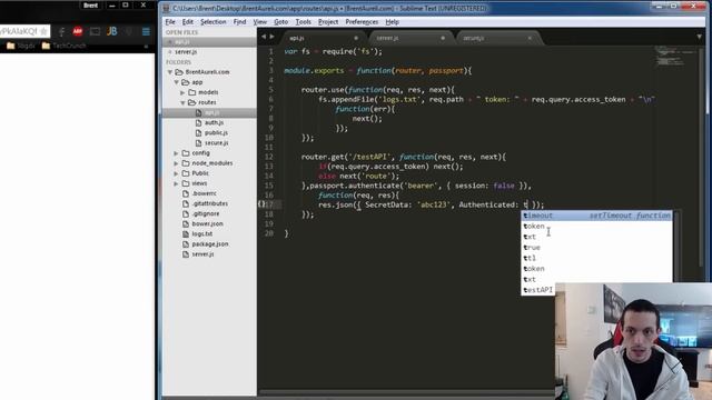 Public & Token Based API Routing - NodeJS Tip #1 смотреть онлайн