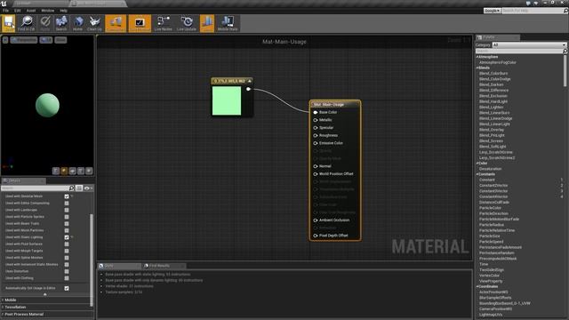 Main Material - Usage Property in Unreal Engine 4 смотреть онлайн