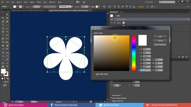 Create Fully Editable Flower within a minute | Adobe Illustrator Tutorial for Beginners смотреть онлайн