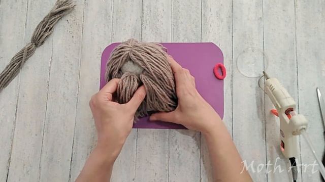 Как сделать собачку из пряжи/ниток ? How to make a yarn/wool dog смотреть онлайн