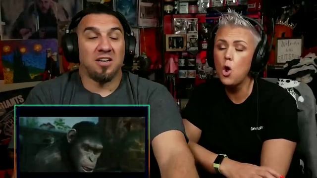 Reactors React To Caesar Speaking in Rise & Dawn of The Planet of The Apes!! смотреть онлайн