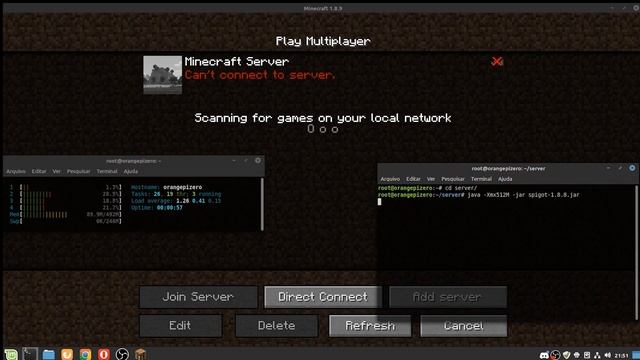 tentando rodar um servidor de minecraft em um orangepi zero de 512mb de ram смотреть онлайн