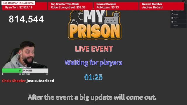LIVE EVENT + BIG UPDATE in Roblox My Prison! смотреть онлайн