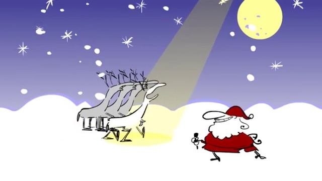 White Christmas, With Santa & His Reindeer