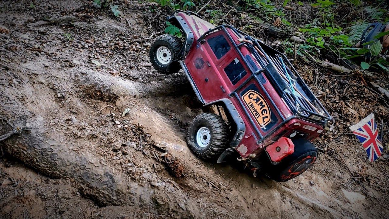 Traxxas TRX4 Defender и Axial Scx10 JEEP Wrangler JK подъем в гору