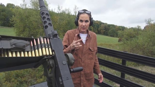 Test firing the M3 Belt Fed .50cal смотреть онлайн