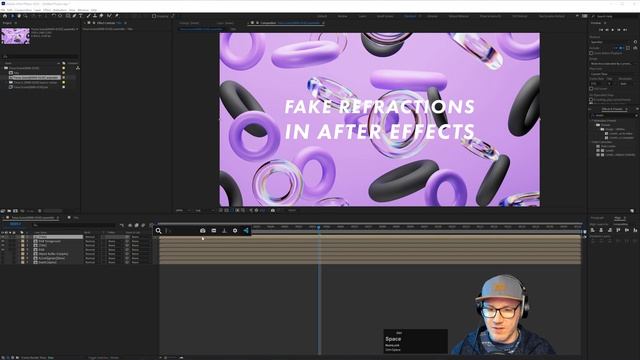 Fake Glass Refraction in After Effects - Tutorial смотреть онлайн