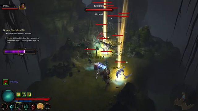 Diablo III (ROS): Necromancer – greater rift 100 (PS4) смотреть онлайн
