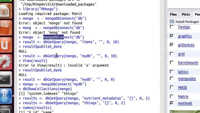 How to Integrate MongoDB NOSQL database with R on Ubuntu Linux with RStudio смотреть онлайн