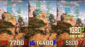 RYZEN 7 7700X vs  INTEL i5 14400F vs RYZEN 7 5800X3D || PC GAMES BENCHMARK TEST ||