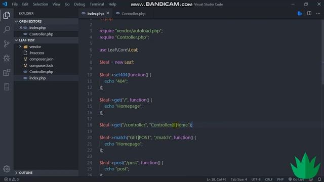 Leaf PHP Zero [Part3] - Using Controller & Libraries смотреть онлайн