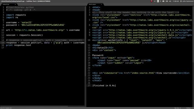 PHP Type Juggling: Python Web Hacking | Natas: OverTheWire (Level 23) смотреть онлайн