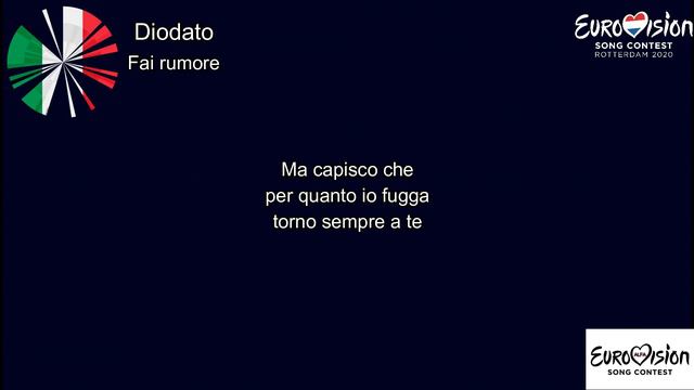 DIODATO-FAI RUMORE(Lyrics)(Italy on Eurovision 2020) смотреть онлайн