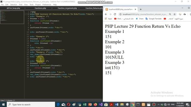 PHP Lecture 29 Function Return Vs Echo смотреть онлайн