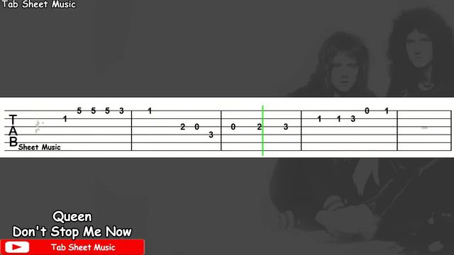 Queen - Don't Stop Me Now Guitar Tutorial смотреть онлайн