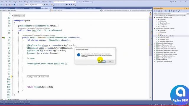 Revit API Course - BUỔI 1/15 - Phần 1: HELLO REVIT API | Khóa học lập trình Revit API смотреть онлайн