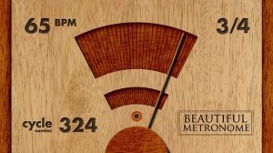 65 BPM 3/4 Wood Metronome HD