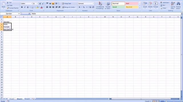 Creating a Drop Down List in Excel 2007 смотреть онлайн