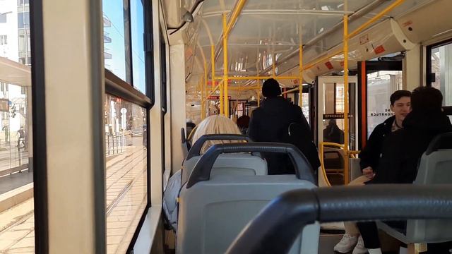 Поездка на трамвае 71-623-02 (КТМ-23) по маршруту №9. Трамвай 71-623-02 в Москве. 18.03.2022 смотреть онлайн