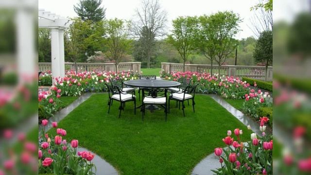 Красивые клумбы на даче. 50 идей по оформлению.