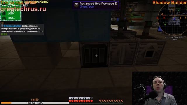 MineCraft GregTech 5.09 - Новые солнечные панели и проблемы строительства. (запись стрима)